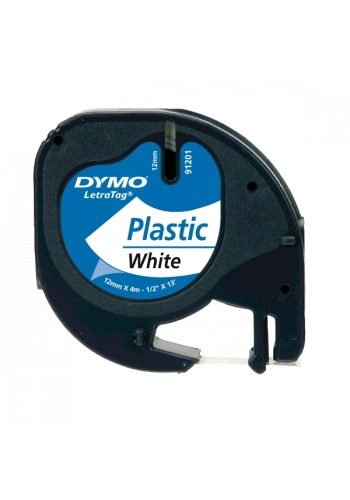 Dymo Letratag Şerit Plastik 12 MMx4 MT Beyaz 91201 59422