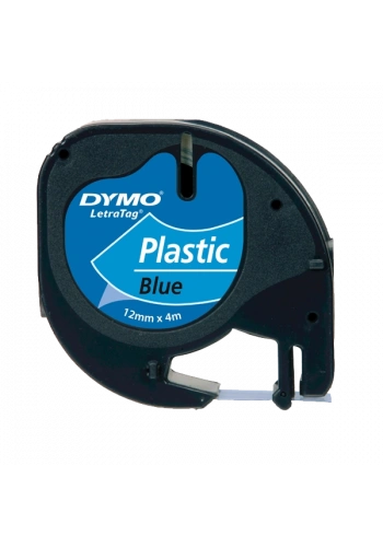 Dymo Letratag Şerit Plastik 12 MMx4 MT Mavi 91205