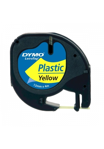 Dymo Letratag Şerit Plastik 12 MMx4 MT Sarı 91202