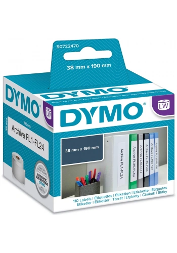 Dymo LW Dar Klasör Etiketi 190x38mm 110 Etiket 99018