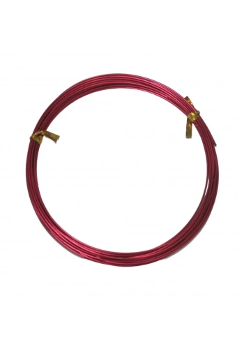 Dytac Alüminyum Tel Yuvarlak 1mm x 4m Kırmızı