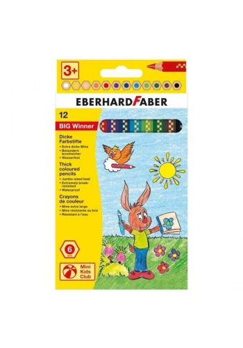 Eberhard Faber BIG Winner Jumbo Kuru Boya 12 Renk