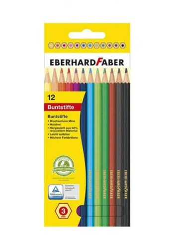 Eberhard Faber Buntstifte Kuru Boya 12 Renk Karton Kutu (514812)