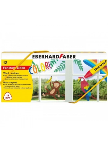 Eberhard Faber Cama Yazan Mumlu Pastel Boya 12 Renk