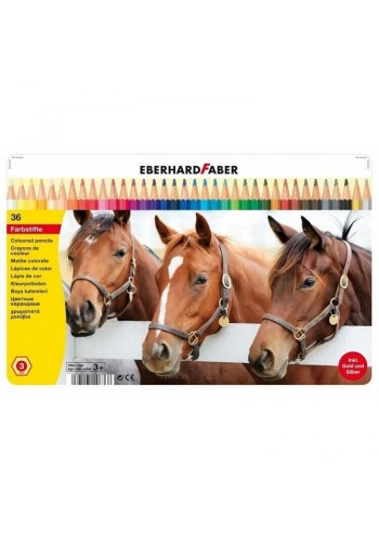 Eberhard Faber Kuru Boya Kalemi 36 Renk Metal Kutu