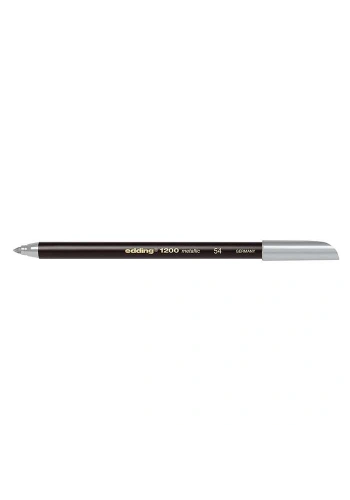 Edding 1200 Keçeli Kalem Metalik Gümüş