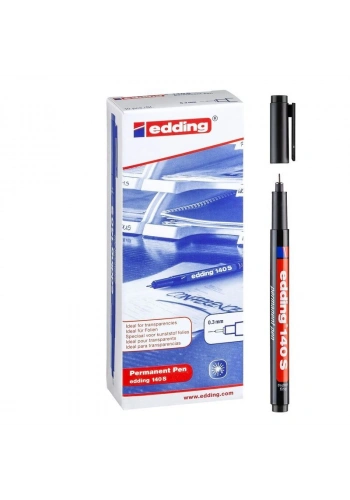 Edding 140 S Çok Amaçlı Permanent Kalem (Asetat Kalemi) SİYAH 10lu Kutu