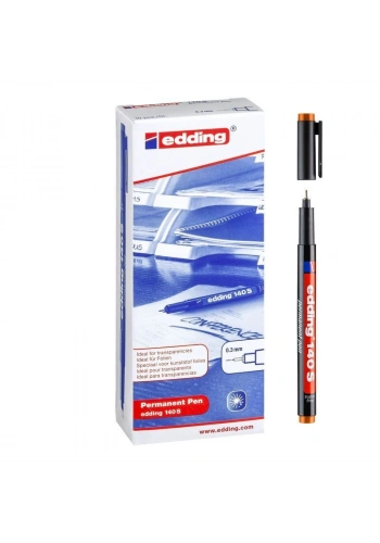 Edding 140 S Çok Amaçlı Permanent Kalem (Asetat Kalemi) TURUNCU 10lu Kutu