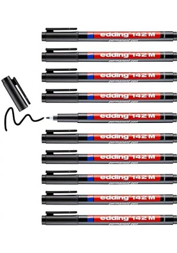 EDDİNG 142 M SİYAH PERMANENT KALEM