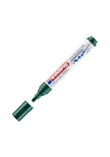 Edding 1455 Esnek Uçlu Kaligrafi Marker Kalem 5.0mm 025 Cam Yeşili