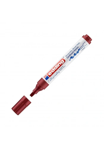 Edding 1455 Esnek Uçlu Kaligrafi Marker Kalem 5.0mm 046 Bordo