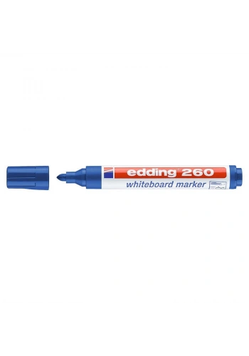 Edding 260 Whiteboard Marker Yazı Tahtası Kalemi 10lu Kutu Mavi