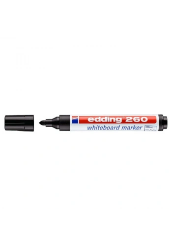 Edding 260 Whiteboard Marker Yazı Tahtası Kalemi Siyah