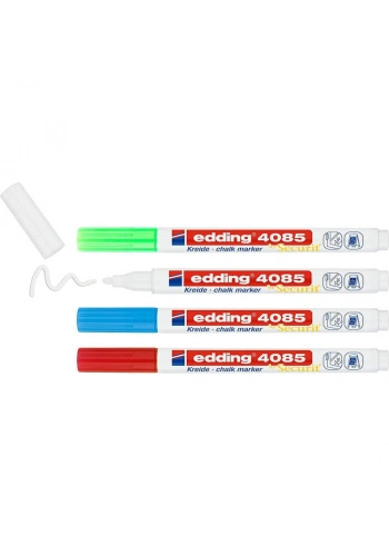 Edding 4085 Sıvı Tebeşir Kalemi Seti 4 Renk Blister BASIC