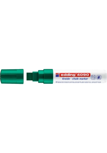 Edding 4090 Kara Tahta ve Cam için Likit Tebeşir Kalemi 15 mm Kesik Uç YEŞİL