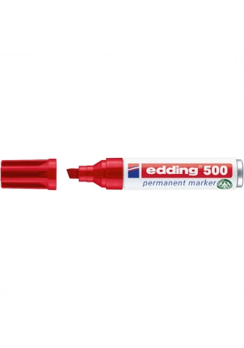 Edding 550 Yan Kesik Uç Permanent Marker Kalem 2-7 mm Kırmızı