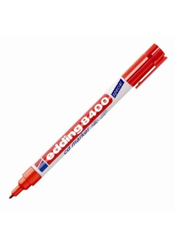 Edding 8400 CD/DVD/BD Kalemi KIRMIZI