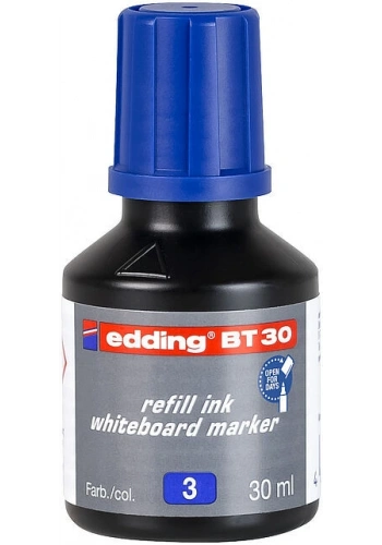 Edding BT30 Whiteboard Marker Ink Yazı Tahtası Kalemi Mürekkebi 30 ml. MAVİ
