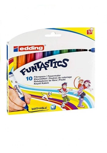 Edding E-14 Funtastics Jumbo Keçeli Kalem 10 Renk