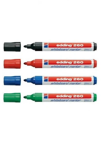 Edding E-260 Beyaz Tahta Kalemi 4Lü ***