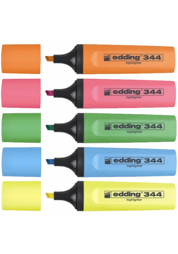 Edding Fosforlu Kalem Karışık Renk 5 Lİ 344