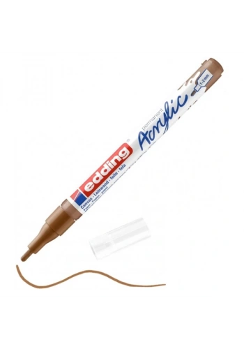 Edding Markör Akrilik İnce Uçlu 1-2 MM Fındık Kahvesi 919 5300
