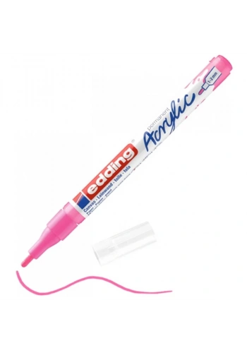 Edding Markör Akrilik İnce Uçlu 1-2 MM Fosforlu Pembe 069 5300