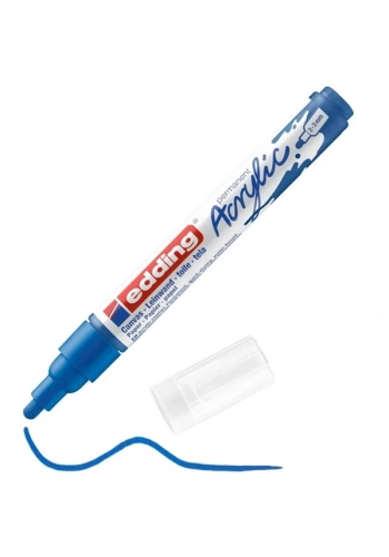 Edding Markör Akrilik Orta Uçlu 2-3 MM Anzer Mavi 903 5100