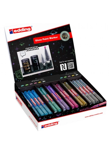 Edding Markör Dekor Boya 44 LÜ Stand Karışık 52.204 E-751/780