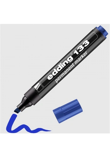 Edding Markör Permanent Kesik Uç Mavi 133