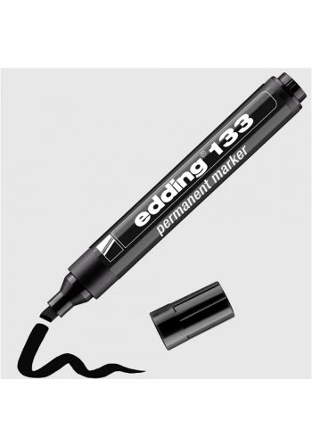 Edding Markör Permanent Kesik Uç Siyah 133