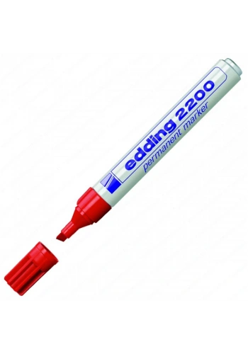 Edding Markör Permanent Kesik Uçlu 1-5 MM Kırmızı 2200