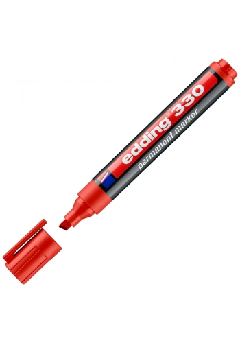 Edding Markör Permanent Kesik Uçlu 1-5 MM Kırmızı 330