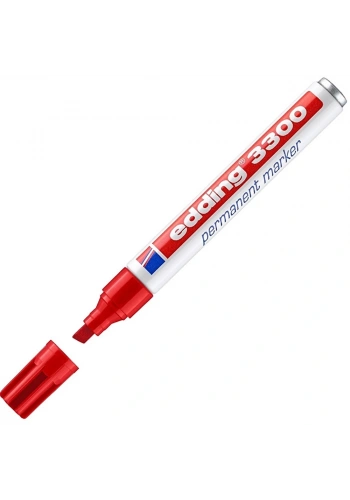 Edding Markör Permanent Kesik Uçlu 1-5 MM Kırmızı 3300