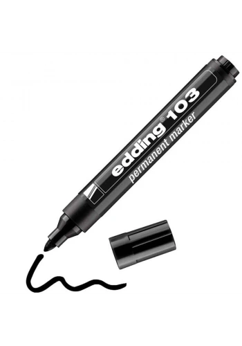 Edding Markör Permanent Yuvarlak Uç Siyah 103