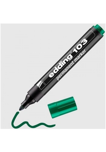 Edding Markör Permanent Yuvarlak Uç Yeşil 103