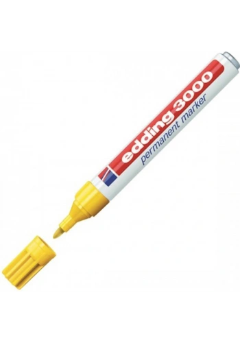 Edding Markör Permanent Yuvarlak Uçlu 1.5-3 MM Sarı 3000