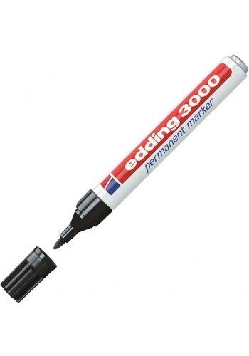 Edding Markör Permanent Yuvarlak Uçlu 1.5-3 MM Siyah 3000