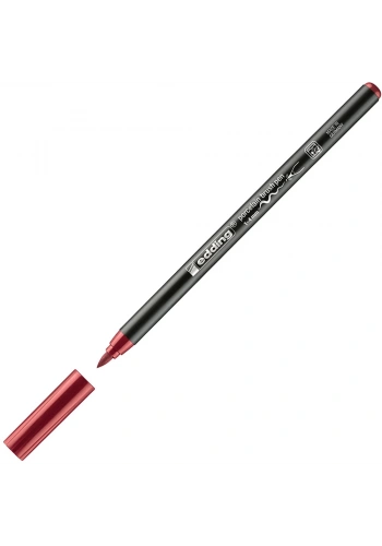 Edding Porselen Kalemi Fırça Uçlu 1-4 MM Bordo 4200