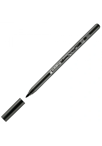 Edding Porselen Kalemi Fırça Uçlu 1-4 MM Siyah 4200