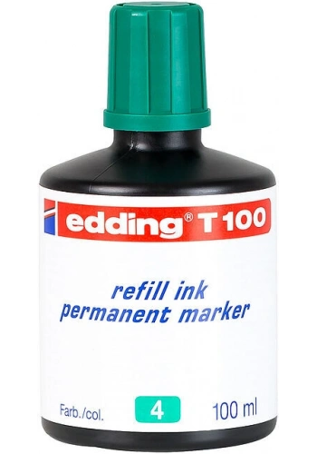Edding T100 Permanent Marker Mürekkebi 100 ml. YEŞİL