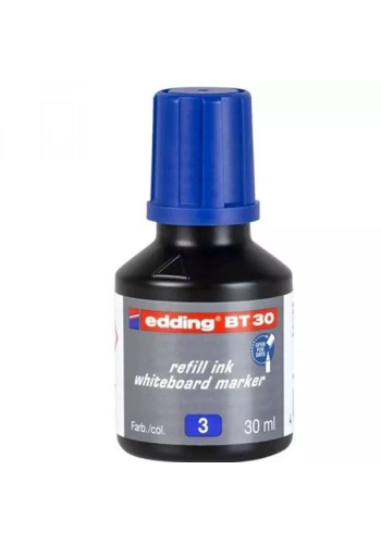 Edding Tahta Kalem Mürekkebi Damlalıklı Ekonomik 30 ML Mavi 2 Li BT30