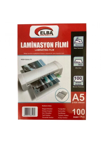 Elba Laminasyon Filmi A5 100 MIC 216x154