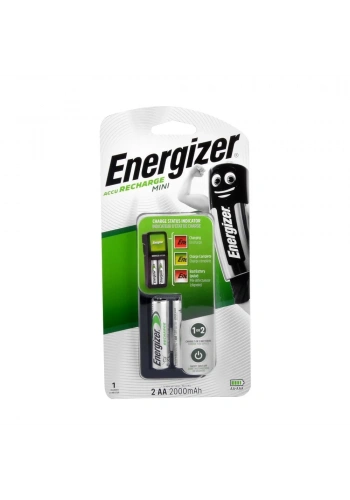 Energizer Mini Charger EU BP + 2AA x 2000mAh Pilli Şarj Cihazı