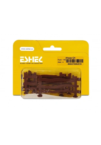Eshel Maket Ahşap Çit 1/50 4lü