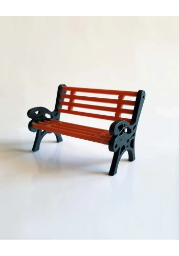 Eshel Maket Ahşap Oturma Bankı 1/50 2li