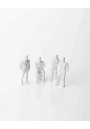 Eshel Maket Beyaz İnsan Figürü 1/75 10lu