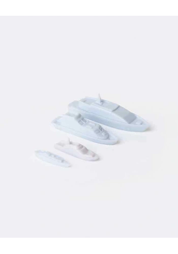 Eshel Maket Beyaz Motorbot 1/200 2li