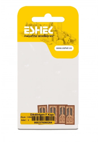 Eshel Maket Dikdörtgen F Kapı 1/200 3lü