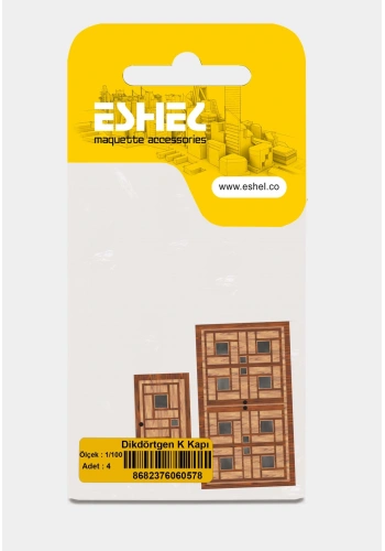 Eshel Maket Dikdörtgen K Kapı 1/100 2li